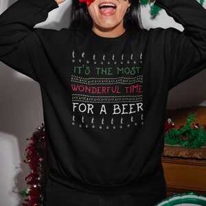 Cozy Christmas Sweater - Holiday Cheer, Ugly Sweater Party, Festive Jumper, Funny Xmas Sweatshirt