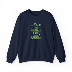 Funny Christmas Sweatshirt: Holiday Cheer, Ugly Sweater Party