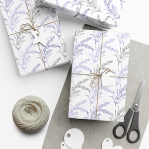 grey and purple gift wrapping paper