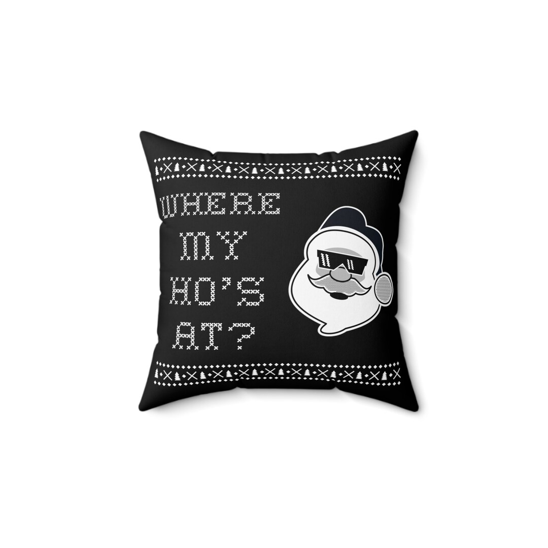 Festive Christmas Throw Pillow Holiday Decor Xmas Cushion Etsy
