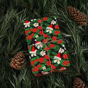 Christmas Gift Wrap | Hawaiian christmas Wrapping Paper | Gift Wrapping Paper | Made In Usa | Hawaiian wrapping paper