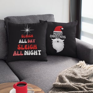 Double Sided Christmas Throw Pillow: Festive Holiday Decor