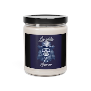 dia de los muertos, día de los muertos Vela de soja perfumada, 9oz