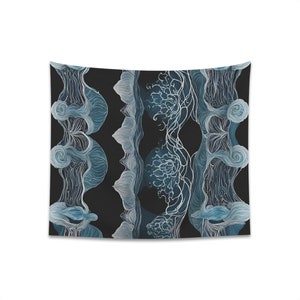 Blue pattern Printed Wall Tapestry