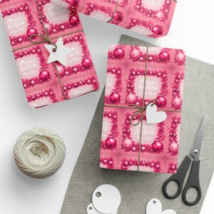 Custom Pink Christmas Wrapping Paper: Festive Gift Wrap