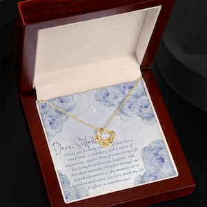 Collar Con Caja De Regalo Y Tarjeta De Mensaje, Joyería Personalizada
