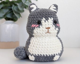Tofu the Cat | Amigurumi Crochet Pattern | Digital File