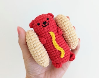 Clifford Hotdog | Gehaakt amigurumipatroon (digitaal bestand)