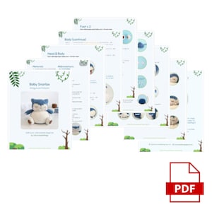 Sleepy Monster | Amigurumi Crochet Pattern | Digital File - Etsy