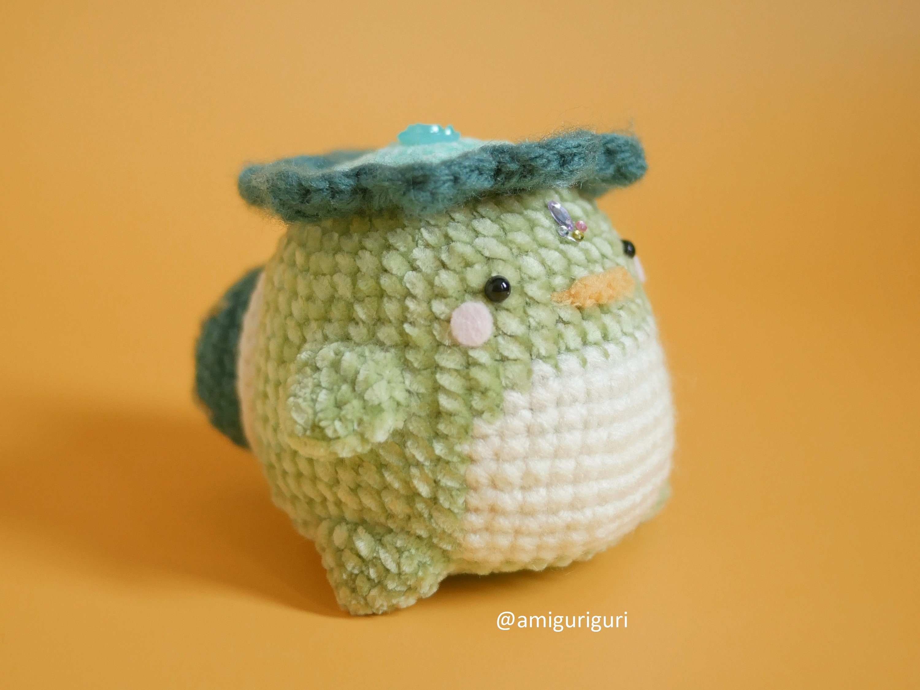 カッパのカイ |あみぐるみかぎ針編みパターン |デジタルファイル