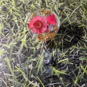 Abzeichen-Rollen aus Kunstharz, personalisierte Geschenke, Abzeichen-Rollen mit Blumen, niedliche Abzeichen-Rollen, individuelle Abzeichen-Rollen, Ausweis-Abzeichen, Glitzer, Studenten, Geschenke