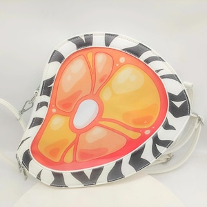 PREORDER! Meat Slice Ita Bag | Crossbody and Backpack-Style Bag for Accessories | Brown and Zebra Patterns