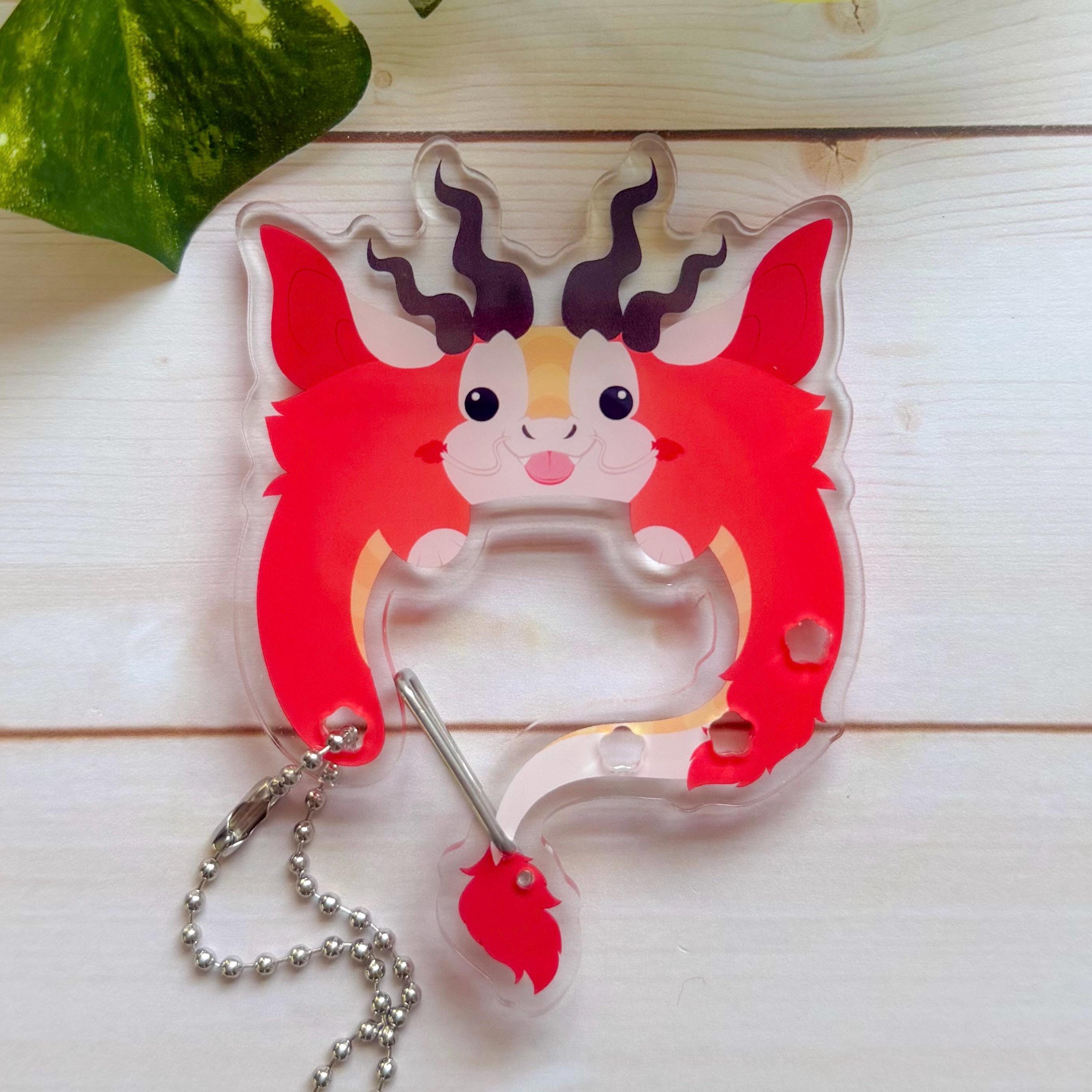 Acrylic Animal Carabiners | Fox, Wolf, Big Cat, Rat, Seal, Deer