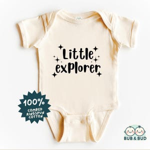 Little Explorer Baby Bodysuit - Adventure-Themed Infant Outfit - Cute Newborn Onesie - Baby Gift - Trendy Outdoor Baby Clothes