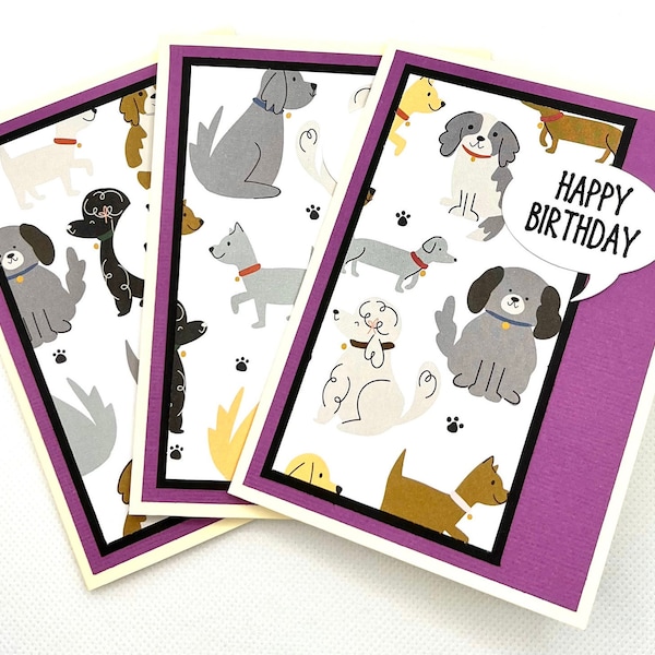 Dog Birthday Cards Bulk Etsy