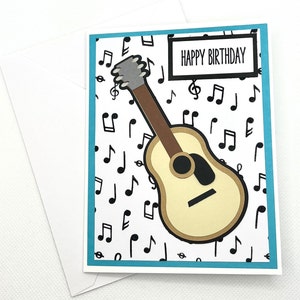 Carte de vœux for Sale avec l'œuvre « Médiator de guitare drôle pour  gaucher avec silhouette de guitare » de l'artiste playloud