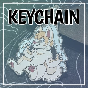 Tartaglia Furry Keychain