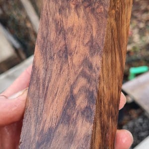 Walnut Burl Knife Handle Blanks: Unstabilized Wood Scales (3 pcs, 15x5x3cm min.)