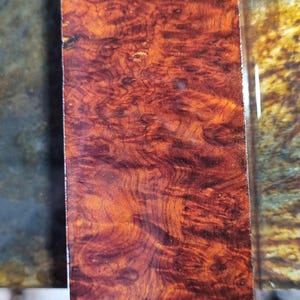 Ebauches de couteaux, ébauches de stylo, ronce d&#39;Amboine stabilisée, manche de couteau, échelle de couteau, K-10