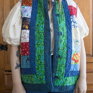 quilted vest repurposed
