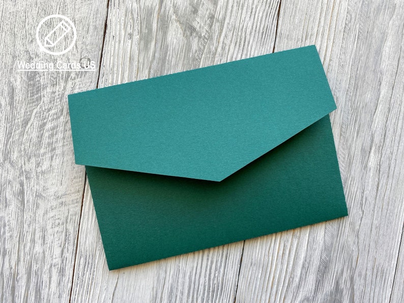 Simple Classic 5x7 Pocketfold Invitation Envelope Svg Template Etsy