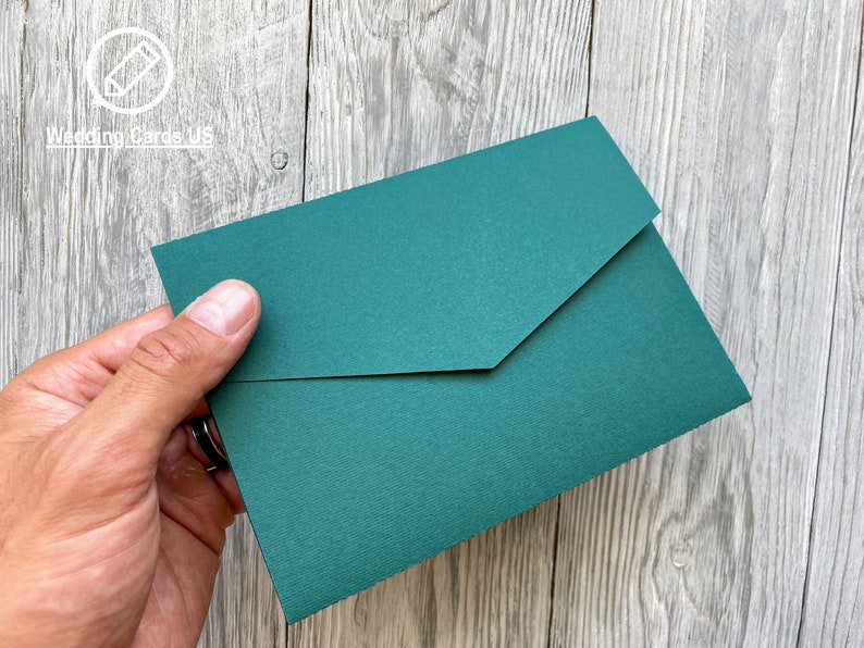 Simple Classic 5x7 Pocketfold Invitation Envelope Svg Template Etsy