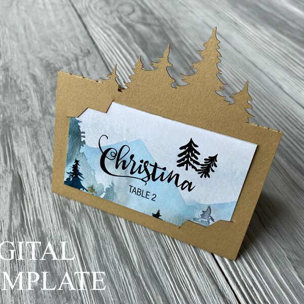 Laser Cut Place Card Etsy