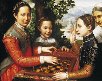 Sofonisba Anguissola The Chess Game Blank Note Card | Art from National Museum, Poznań