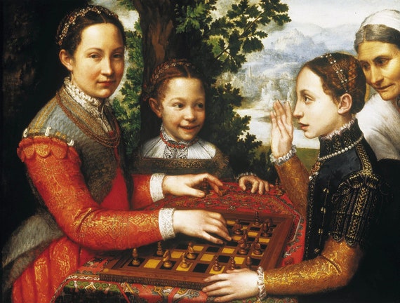 Sofonisba Anguissola, The Chess Game card