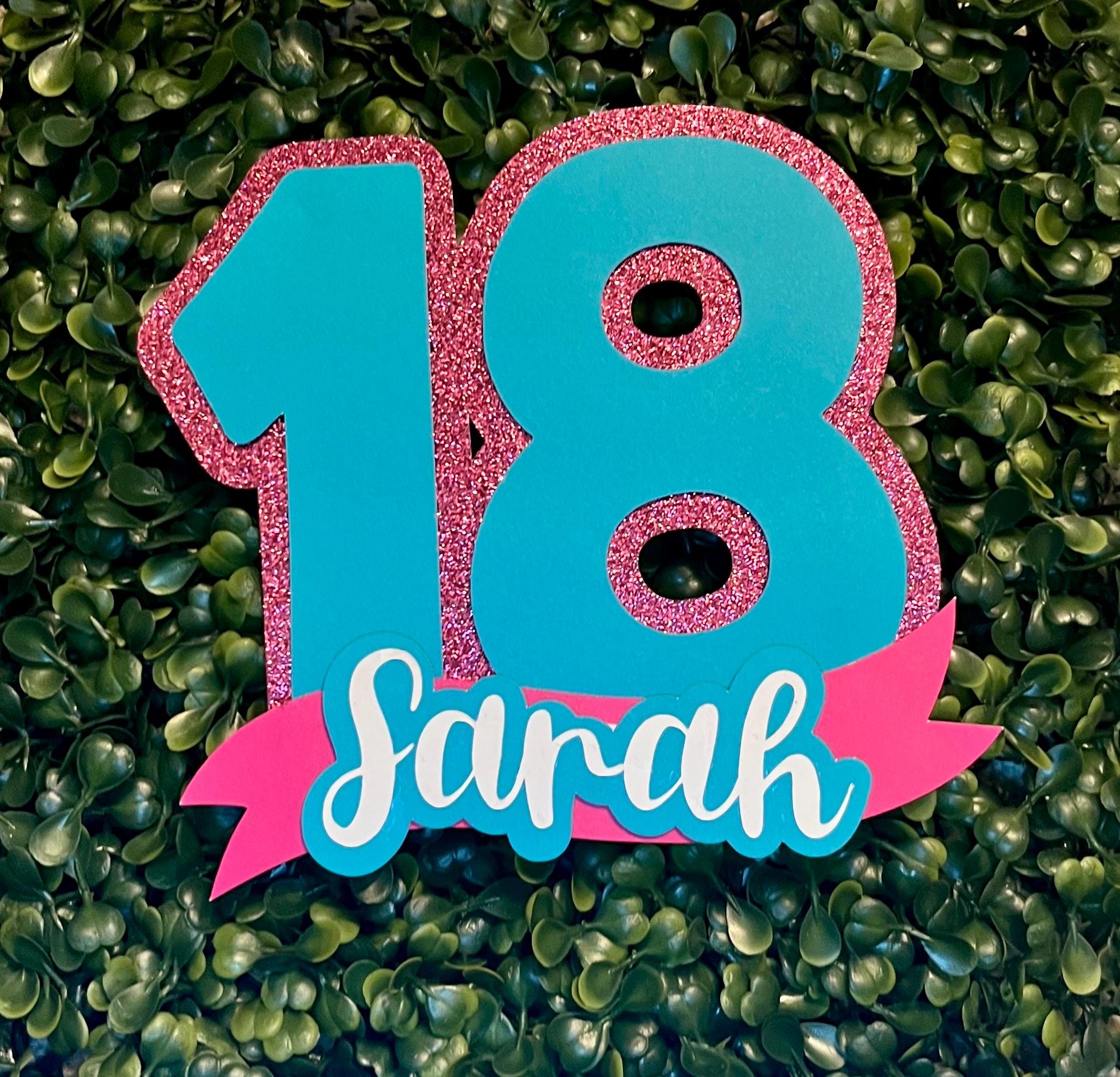 18th Birthday Cake Topper - Etsy
