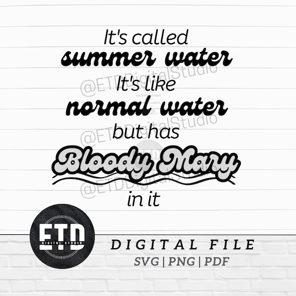 Funny Bloody Mary Svg Etsy