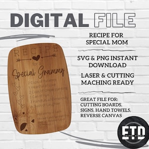 Recette pour un fichier spécial Grammy SVG Digital Cut Laser Ready