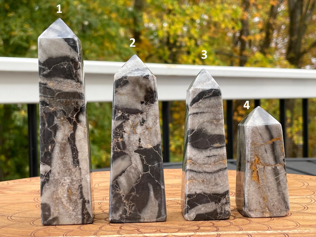 Clam Shell Jasper Towers/obelisks Etsy