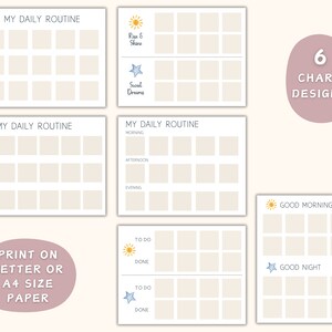 Daily Routine Cards & Charts for Kids | Morning, Afternoon, Evening ...