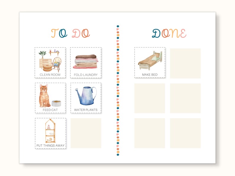 Visual Chore Cards