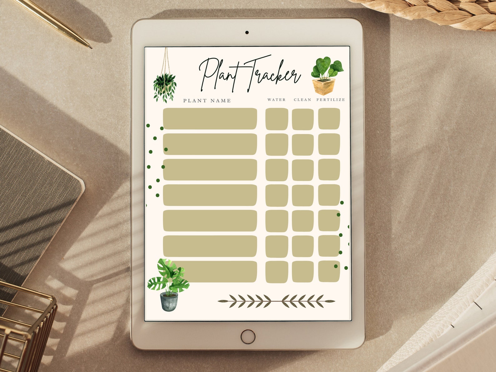 Printable Plant Watering Schedule Chart Plant Fertilizer - Etsy