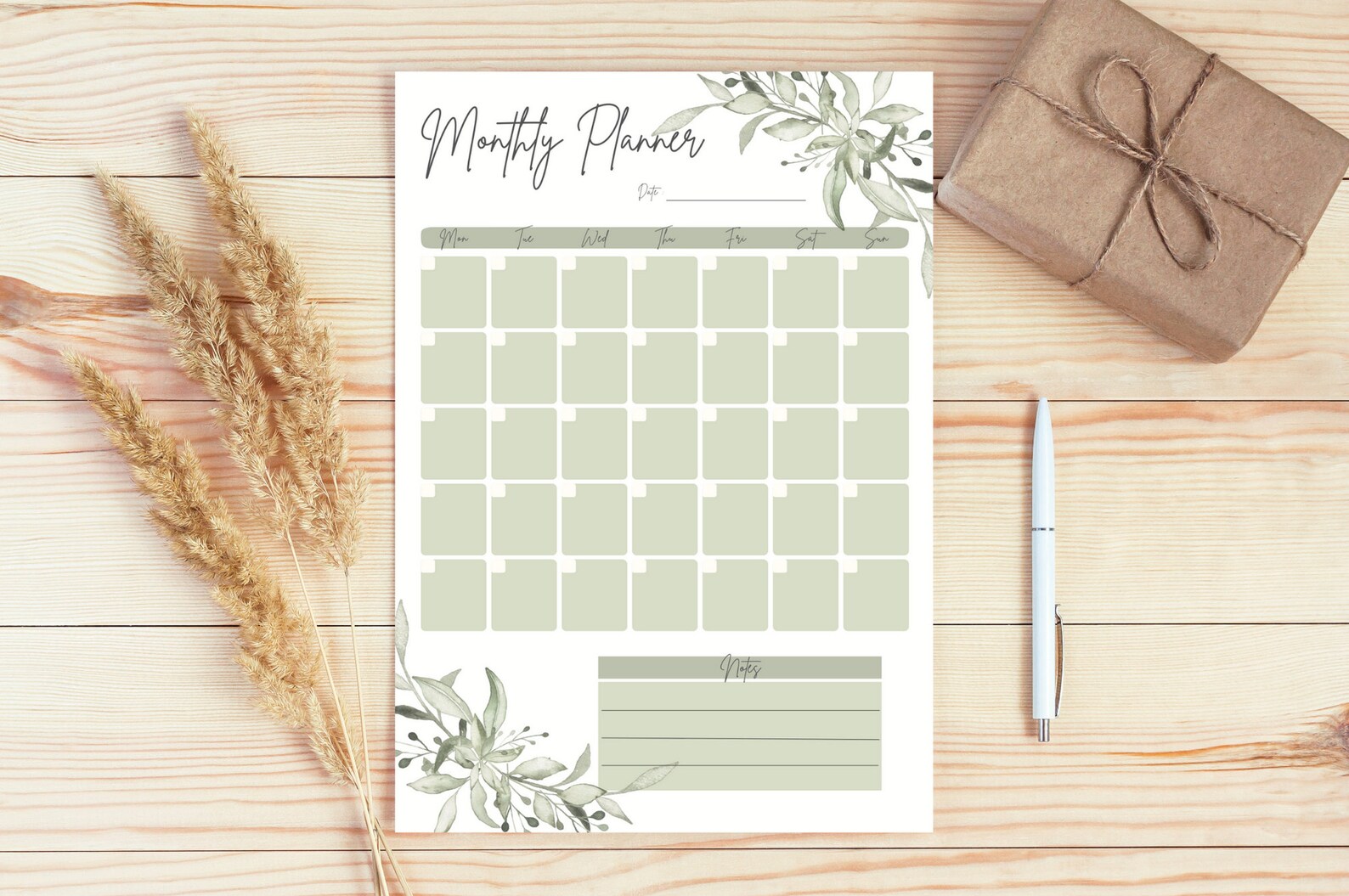 EDITABLE Printable Planners, Daily Planner, Monthly Planner, Printable ...