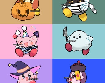 Kirby Halloween Postcards 4x6