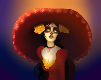 La Muerte Art Print