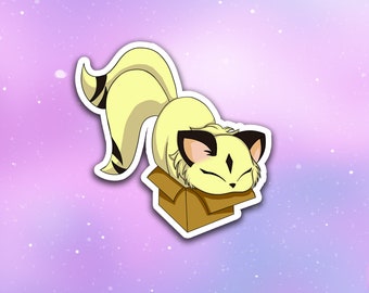If I fit, I Sit - Cat Demon Sticker