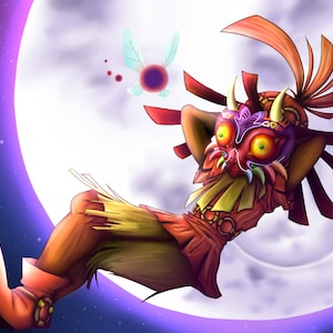 Legend of Zelda - Majora&#39;s Mask | Skull Kid Print