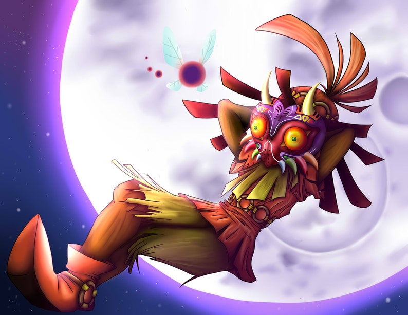 Legend of Zelda - Majora's Mask | Skull Kid Print - Etsy
