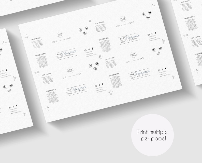 Editable Bath Product Label Template Printable Bath Product - Etsy
