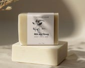 Minimalist Goat Milk Soap Label Template: Editable Bath Product Design (Digital Download V2)