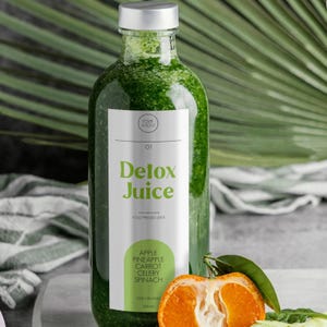 Editable Juice Bottle Label Template, Juice Label Sticker Design, 8oz 12oz 16oz, Printable Cold Press Bottle Labels, Smoothie Label Template