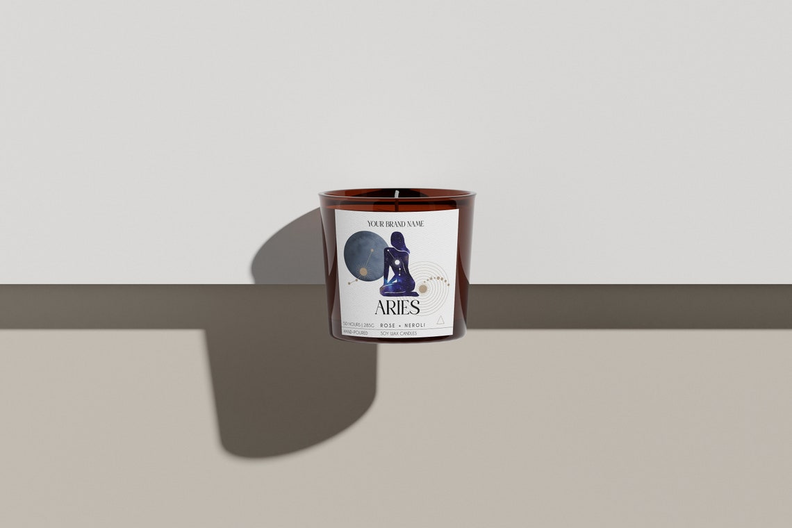 Editable Zodiac Candle Label DIY Candle Label Design Etsy Australia