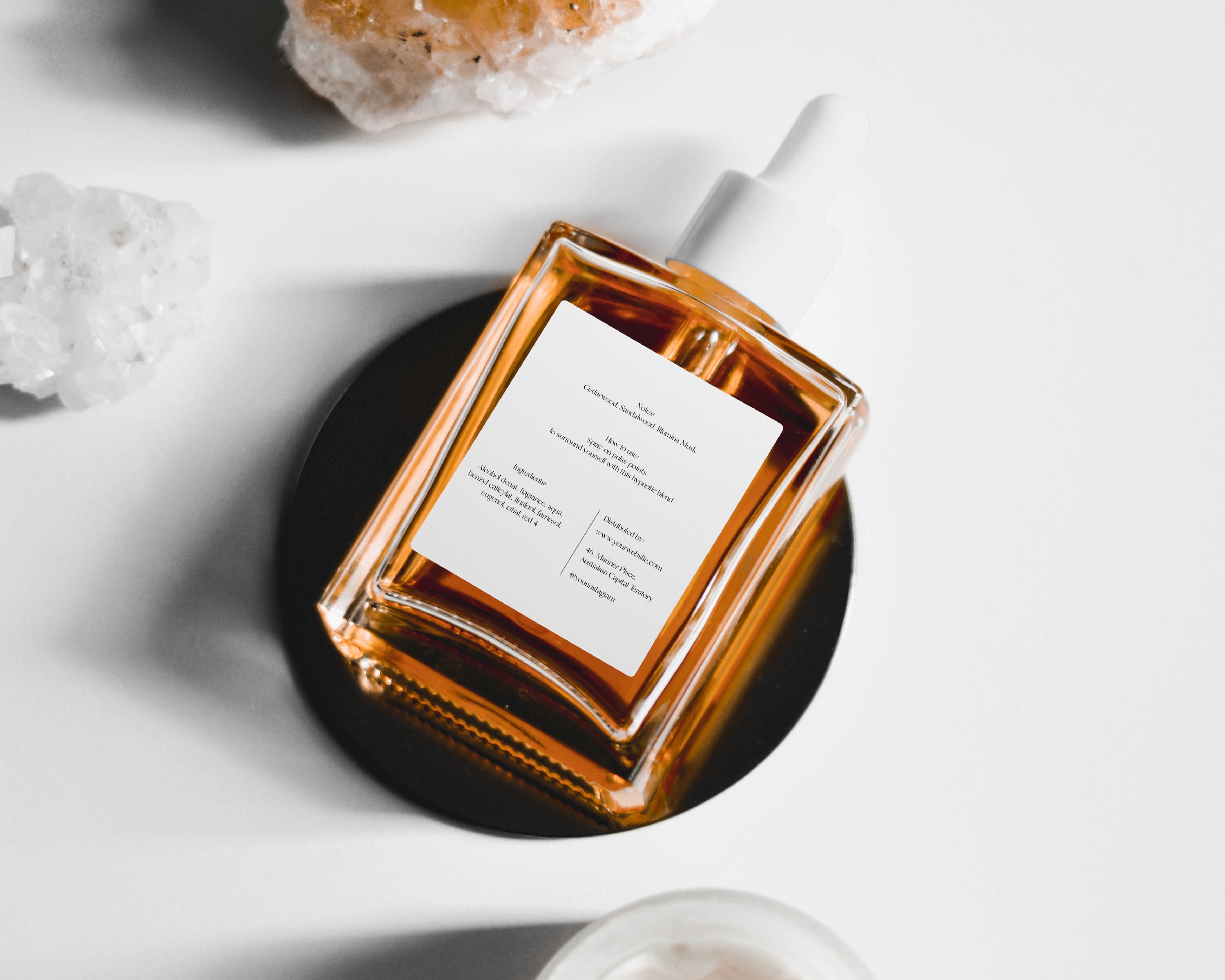 Editable Luxury Perfume Bottle Label Template Custom Perfume Etsy