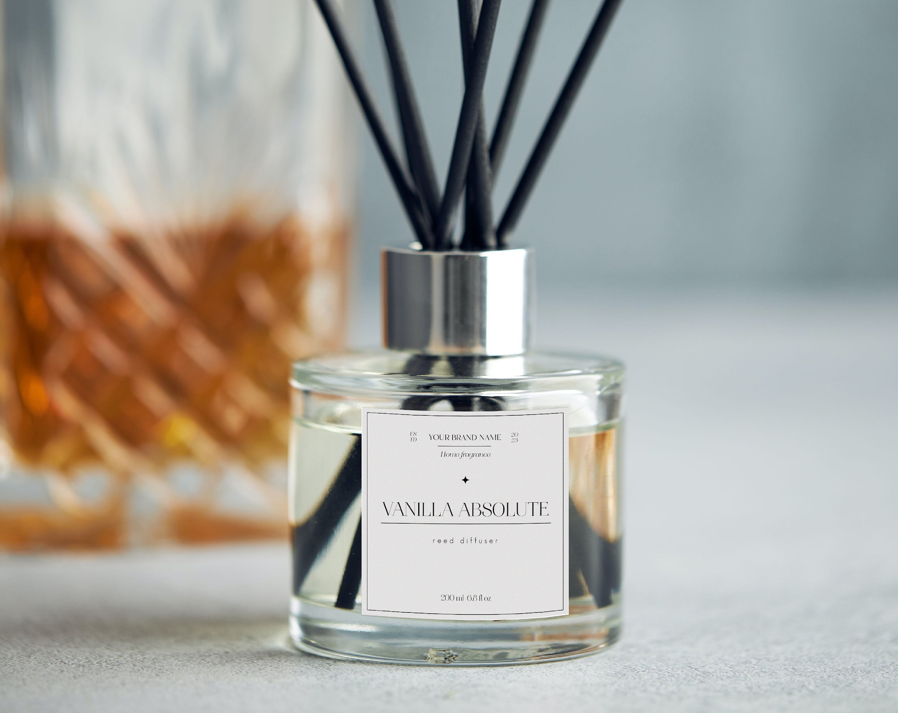 Editable Reed Diffuser Label Template, Custom Reed Diffuser Label