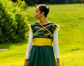 Praise Gold Worship Dance Dresses Elegant Praise Dance Sequin Rivers Dress Green With Blue With Layers Praise Gold Worship Dance Dresses Elegant Praise Dance Sequin Rivers Dress Green With Blue With Layers