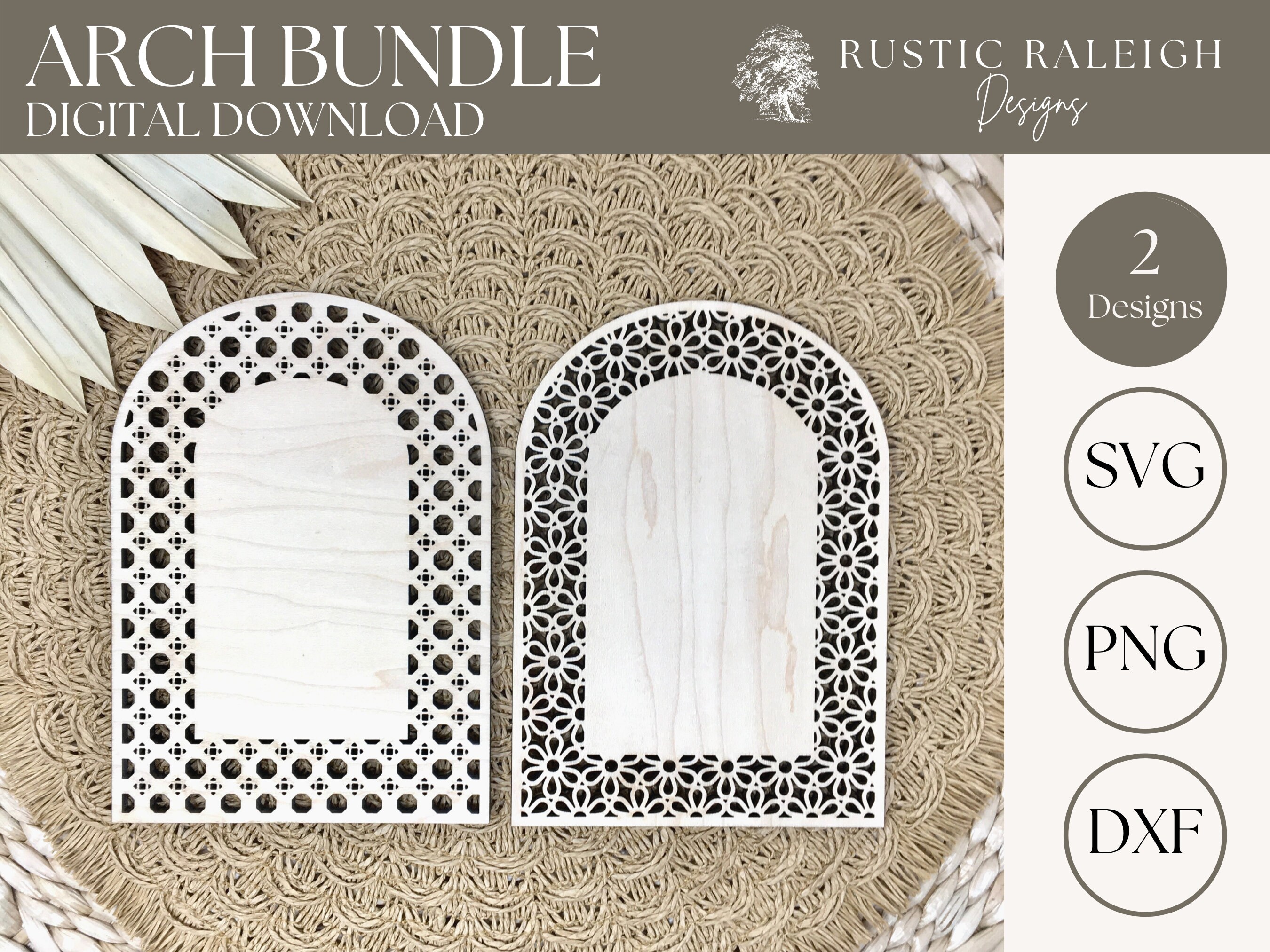 Rattan Arch Bundle Svg Cane Weave Svg Boho Frame Rattan - Etsy